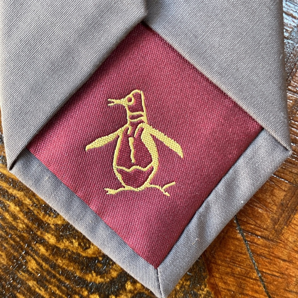 Original Penguin Village Solid Skinny Neck Tie Men’s 57” x 2.25”